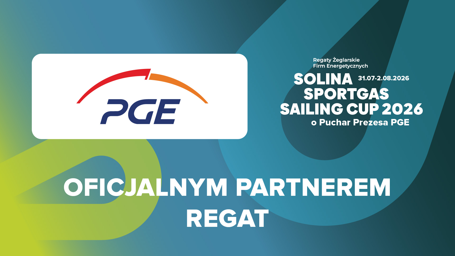 PGE oficjalnym partnerem Solina Sportgas Sailing Cup 2026